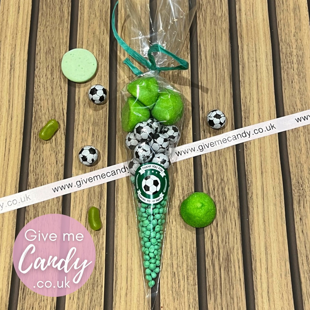 Football party cones Available in 3 sizes Give Me Candy