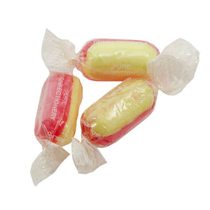 Boiled rhubarb and custard sweets