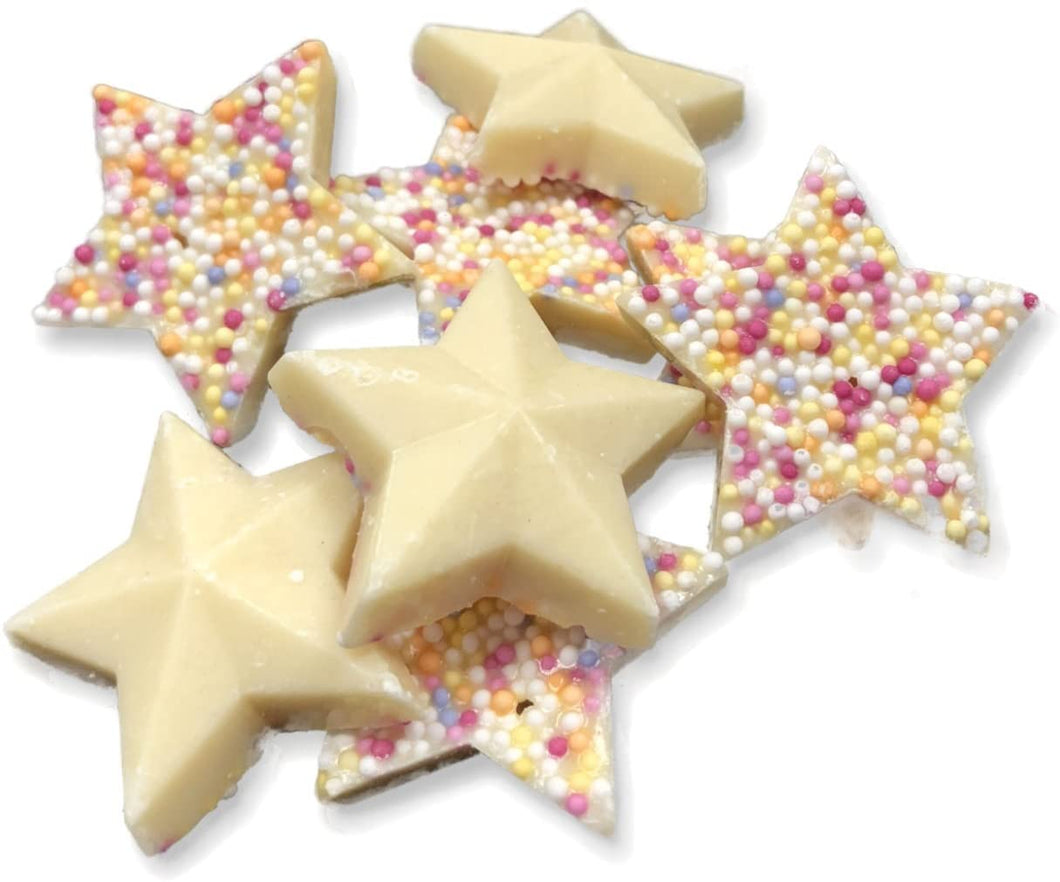 White chocolate stars