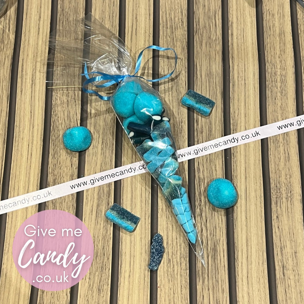 Blue and White Sweet cone available in 3 sizes