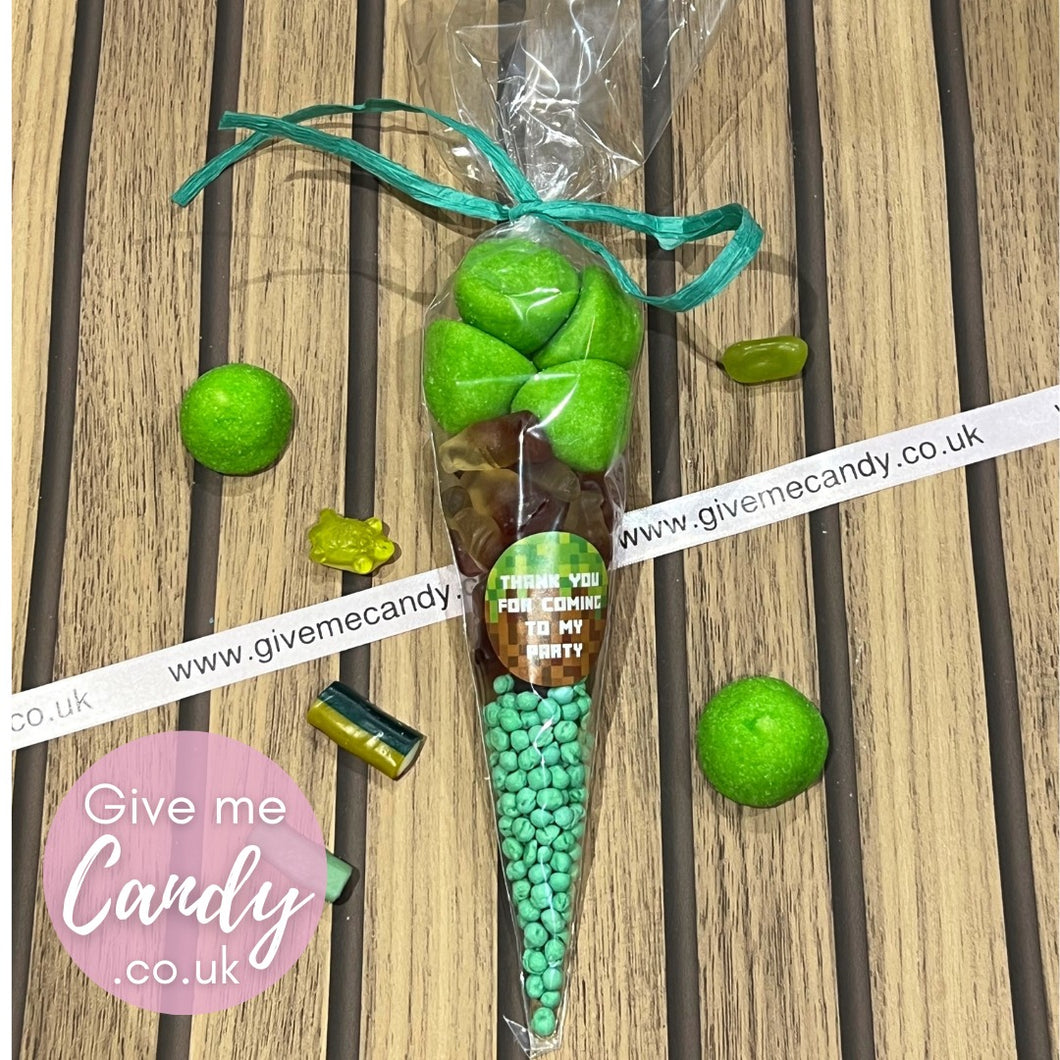 Minecraft sweet cones available in 2 sizes
