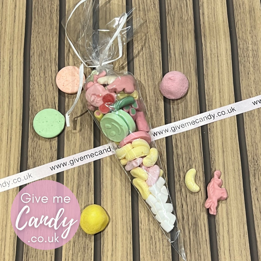 Mixed pastel colour cones available in 3 sizes